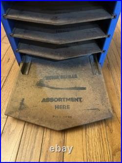 Vintage Sharon's Bright Line Fastener Center Drawer Cabinet Metal Display