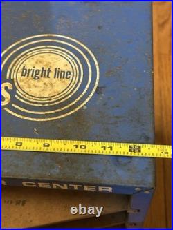Vintage Sharon's Bright Line Fastener Center Drawer Cabinet Metal Display