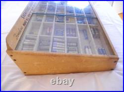 Vintage Sheaffer Co. Wooden, Glass Doors Counter Top Lead & Eraser Display Case