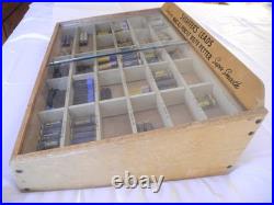 Vintage Sheaffer Co. Wooden, Glass Doors Counter Top Lead & Eraser Display Case