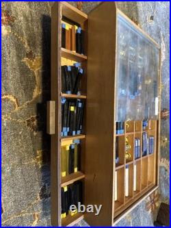 Vintage Sheaffer's Leads Erasers Wood Store Counter Display Cabinet Packed Full