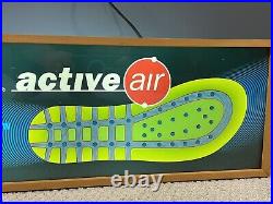 Vintage Shoe Advertising Lighted Display Countertop Display Clarks Active Shoes