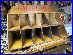 Vintage Shur Last Wear Tested Socks Wooden Countertop Display RARE