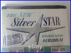 Vintage Silver Star Double edge razor blades Store Display 20 BOXES RARE