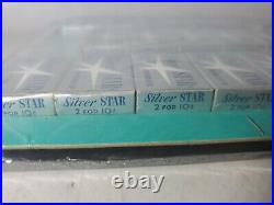 Vintage Silver Star Double edge razor blades Store Display 20 BOXES RARE