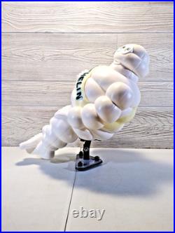 Vintage Sitting Michelin Man Tire 18 Store Display With Bracket