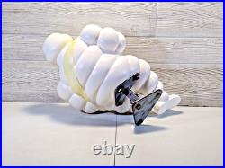 Vintage Sitting Michelin Man Tire 18 Store Display With Bracket
