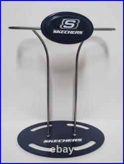 Vintage Skechers Store Shoe Display Stand Metal Plastic 13 1/2 High 10 1/2 W