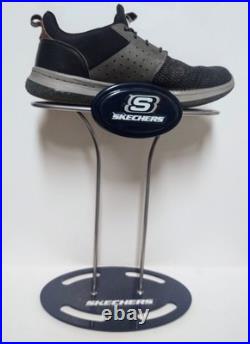 Vintage Skechers Store Shoe Display Stand Metal Plastic 13 1/2 High 10 1/2 W