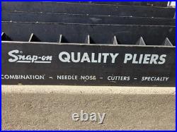 Vintage Snap-on Tools Quality Pliers Wood Store Counter Display 1948-1953 12lbs