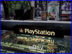 Vintage Sony Play Station PS1 Video Games Kay Bee Toy Store Lighted Sign Display