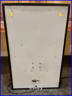 Vintage Sony Store Display Advertising Clock Point Of Sale Lighted Retail Sign