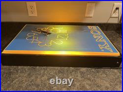 Vintage Sony Store Display Advertising Clock Point Of Sale Lighted Retail Sign