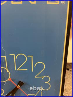 Vintage Sony Store Display Advertising Clock Point Of Sale Lighted Retail Sign