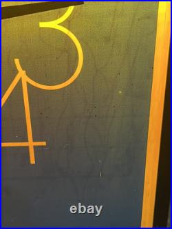 Vintage Sony Store Display Advertising Clock Point Of Sale Lighted Retail Sign