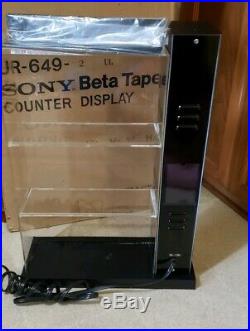 Vintage Sony UR 649 Betamax Beta Tape Store Counter Display Rare New As Is