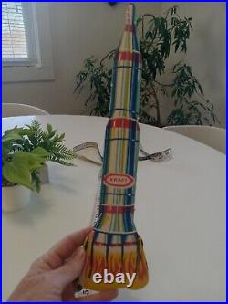 Vintage Space Astronaut Rocket Store Display Nasa Kraft Gemini Cardboard RARE