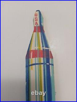 Vintage Space Astronaut Rocket Store Display Nasa Kraft Gemini Cardboard RARE