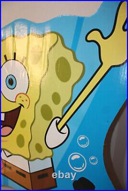 Vintage Spongebob Squarepants Store Display Sign 44 by 36 Large