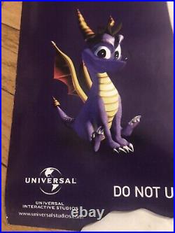 Vintage Spyro The Dragon PS1 Promo Store Display Poster PlayStation Employee'98