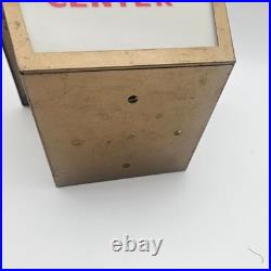 Vintage Squibb Pharmacy Store Advertising Hanging Light Vitamin Prescriptions