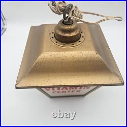 Vintage Squibb Pharmacy Store Advertising Hanging Light Vitamin Prescriptions