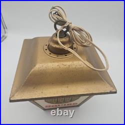 Vintage Squibb Pharmacy Store Advertising Hanging Light Vitamin Prescriptions