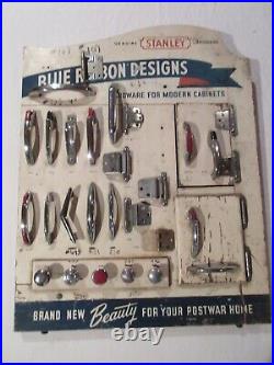 Vintage Stanley Store Blue Ribbon Hardware Display 1940's post war Beauty
