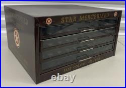 Vintage Star Mercerized Sewing Cotton 4 Draw Thread Display Store Cabinet USED