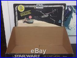 Vintage Star Wars Diecast Bin And Header Store Display 1979 VG+