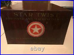 Vintage Star spool cabinet American Thread Co. Store display advertising sewing