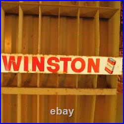 Vintage Steel Cigarette Store Display Camel Winston Salem Cavalier Handpainted