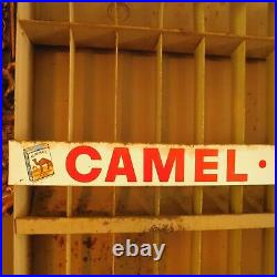 Vintage Steel Cigarette Store Display Camel Winston Salem Cavalier Handpainted