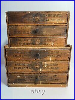 Vintage Store Counter Display With Drawers Hardware or General Store Display