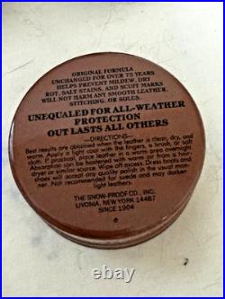 Vintage Store Display 1973 Snow-Proof Leather Tin 12pc Master Case Livonia NY