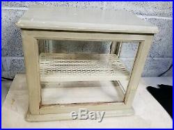 Vintage Store Display Case Wood Glass Industerial, Commercial Counter Top