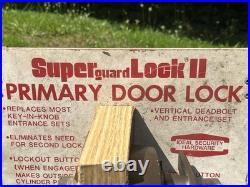 Vintage Store Display Door Lock SUPERguard Lock II MCM WithKeys Free Shipping
