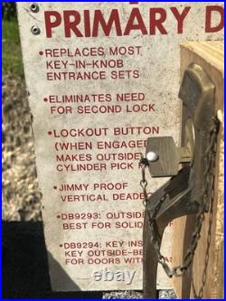 Vintage Store Display Door Lock SUPERguard Lock II MCM WithKeys Free Shipping