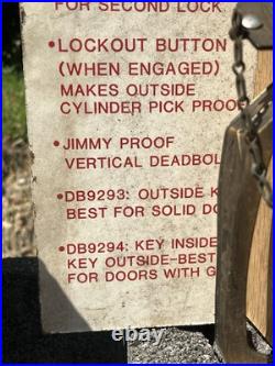 Vintage Store Display Door Lock SUPERguard Lock II MCM WithKeys Free Shipping