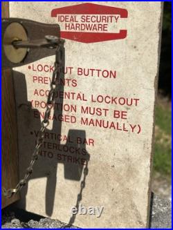 Vintage Store Display Door Lock SUPERguard Lock II MCM WithKeys Free Shipping