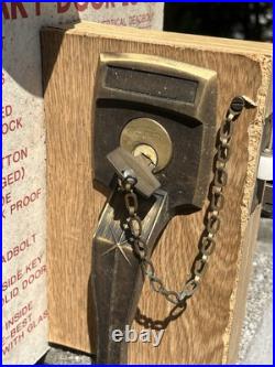 Vintage Store Display Door Lock SUPERguard Lock II MCM WithKeys Free Shipping