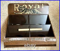 Vintage Store Display'the Royal Tailors' Tiger Logo +n. Dakota General Store Ad