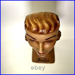 Vintage Store? Optomatrist Display Lady 1940s Mannequin Head Bust VERY RARE 40s