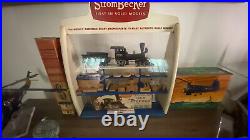 Vintage StromBecker toy store train counter display