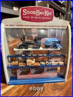 Vintage StromBecker toy store train counter display