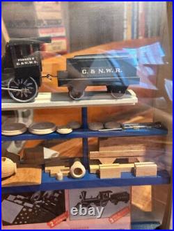 Vintage StromBecker toy store train counter display