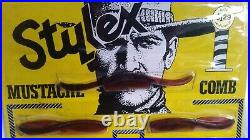 Vintage Stylex Store Display Mustache, Beards Combs New Old Stock Very Rare