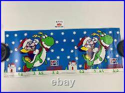 Vintage Super Nintendo Store Display Sign Pepsi Christmas Mario Promo