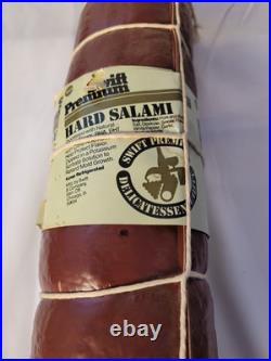 Vintage Swift Meats Premium Hard Salami Hanging Plastic Store Display