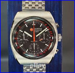 Vintage Swiss ROAMER Stingray Chronograph Wrist Watch Store Display Dealers Sign